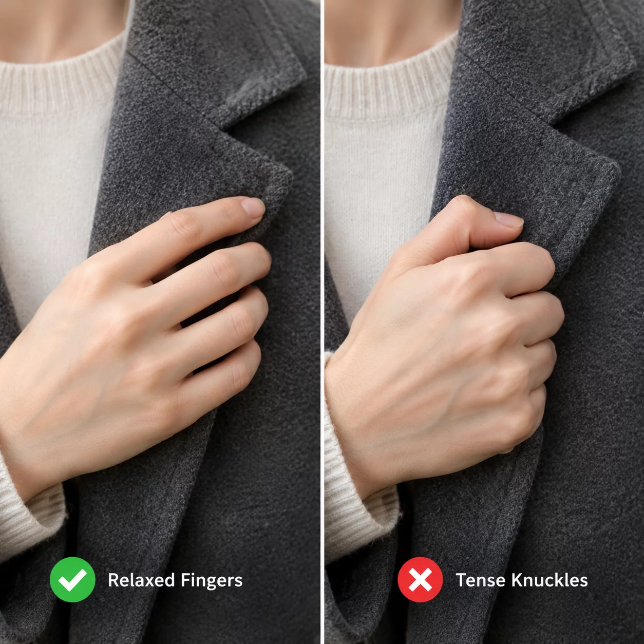 Hand Placement Micro-Adjustments in Editorial