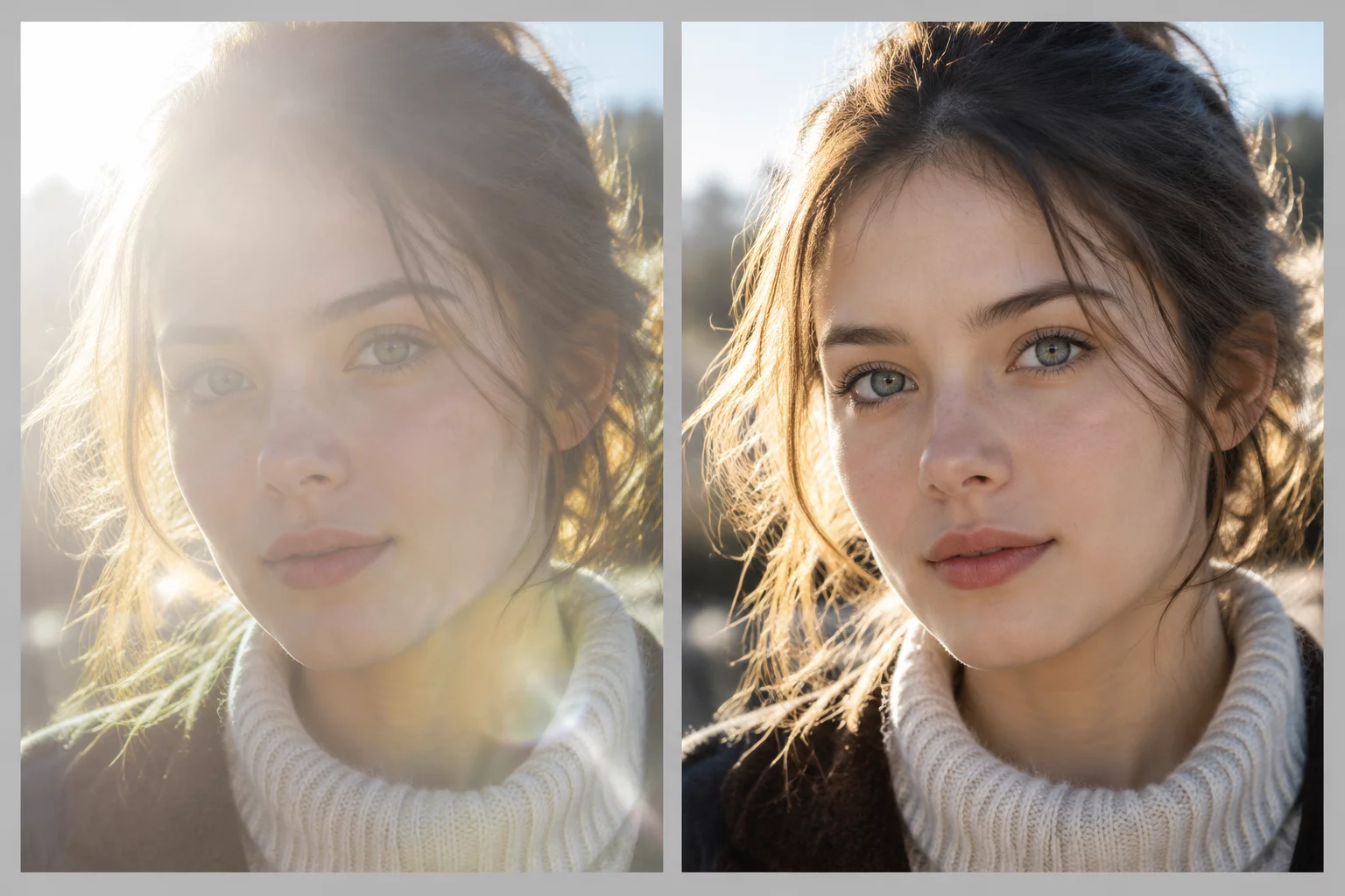 Micro-Refraction and Flare Shifts in Natural Light