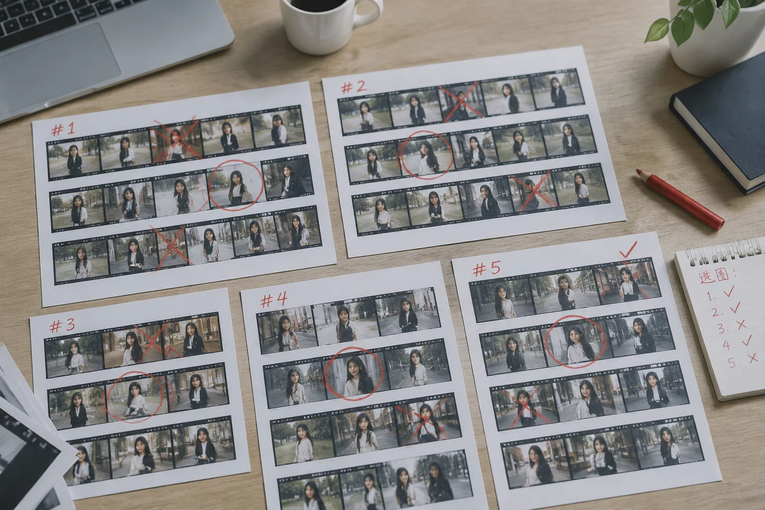 Narrowing 500 Editorial Frames Down to 12 Hero Selects